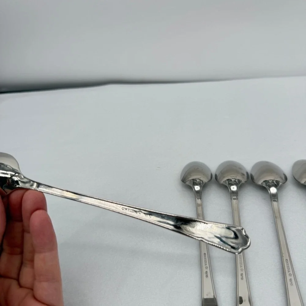 Oneida Set‎ of 6 Iced Tea Spoons 7 3/8